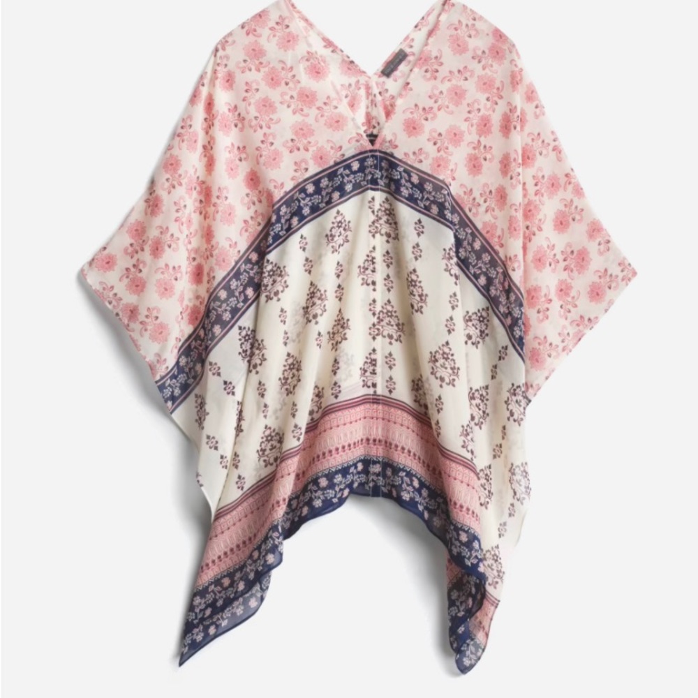 Vince Camuto Cairta Dolman Poncho Top